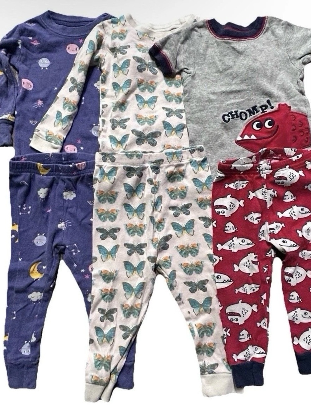 Baby Girl Pajama Sets Burt’s Bees Baby Stars Moons Size 12 Months